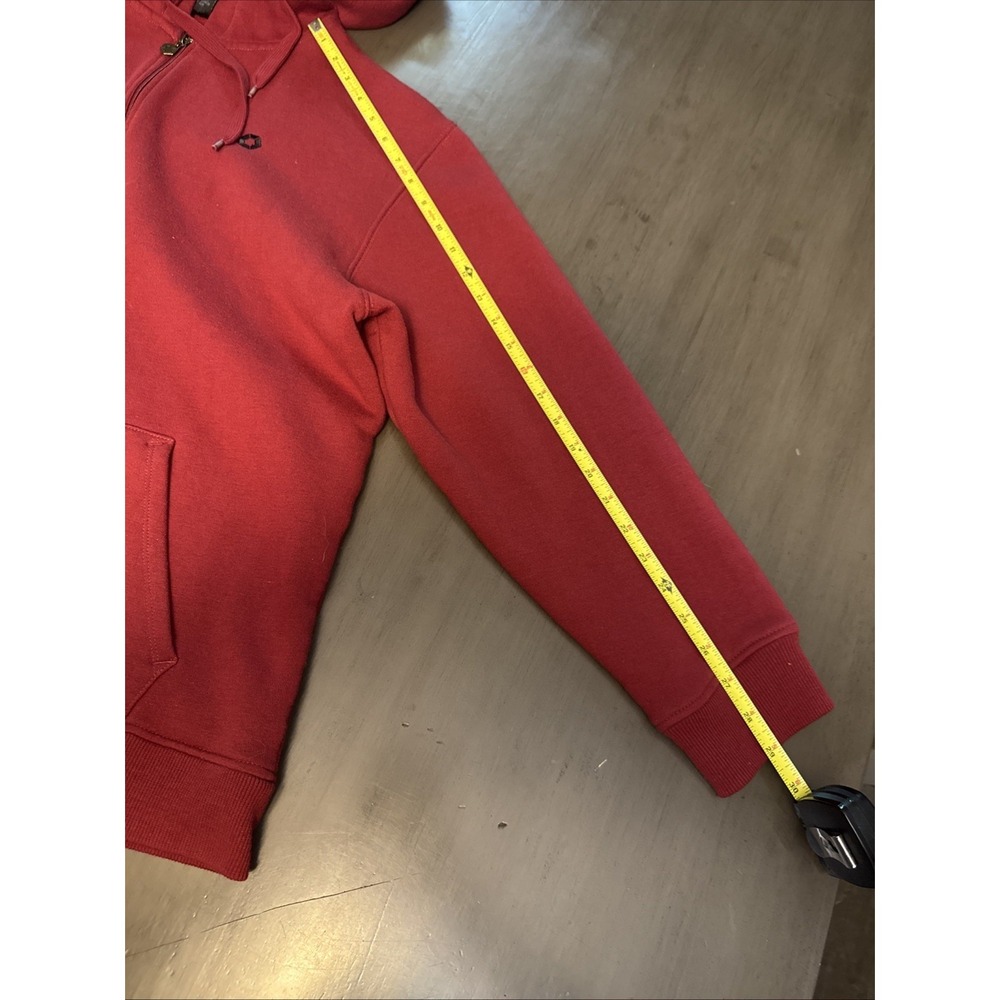 Vintage Southpole Y2K Maroon Authentic Collection Full Zip Hoodie Sweatshirt XL - Picture 10 of 11
